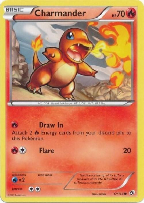 Charmander 17/113 - Pokemon Legendary Treasures Rare Card