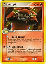 Pokemon EX Deoxys Holo Rare Card - Camerupt 4/107