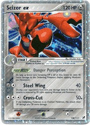 Pokemon EX Unseen Forces Ultra Rare Card - Scizor ex 108/115