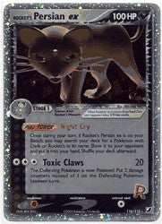 Pokemon EX Unseen Forces Ultra Card - Rocket's Persian ex 116/115