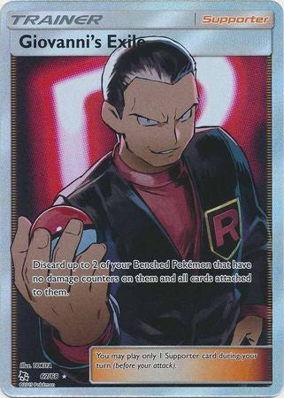 Giovanni's Exile - 67/68 - Full Art Ultra Rare Sun & Moon: Hidden Fates Singles