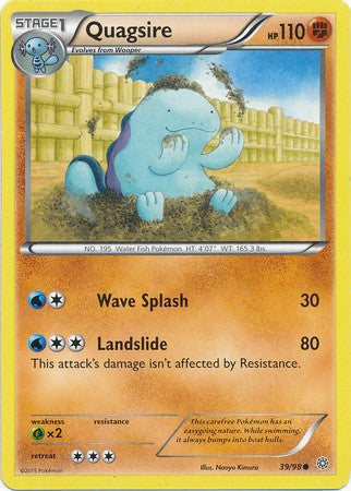 Quagsire 39/98 COMMON - Pokemon XY Ancient Origins Card