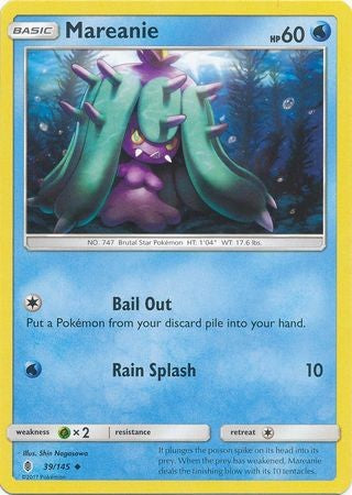 Mareanie 39/145 Uncommon - Pokemon Sun & Moon Guardians Rising Card