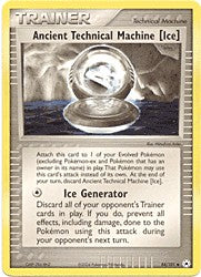 Pokemon EX Hidden Legends - Ancient Technical Machine (Ice)