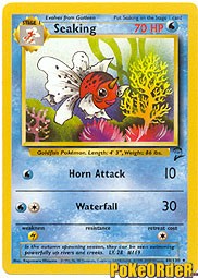 Pokemon Base Set 2 Uncommon Card - Seaking 60/130