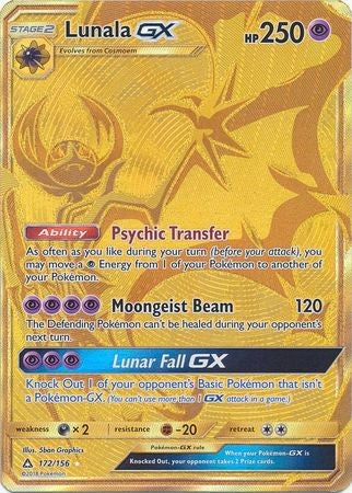 Lunala GX 172/156 Gold Secret - Pokemon Ultra Prism