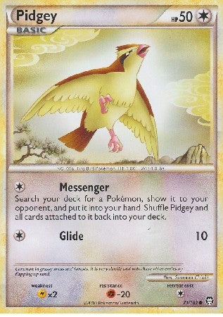 Pokemon Card HS Triumphant Pidgey Common 71/102