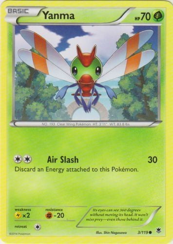 Yanma 3/119 - Common Pokemon XY Phantom Forces Card