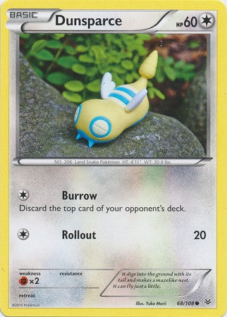 Dunsparce 68/108 Common - Pokemon XY Roaring Skies Card