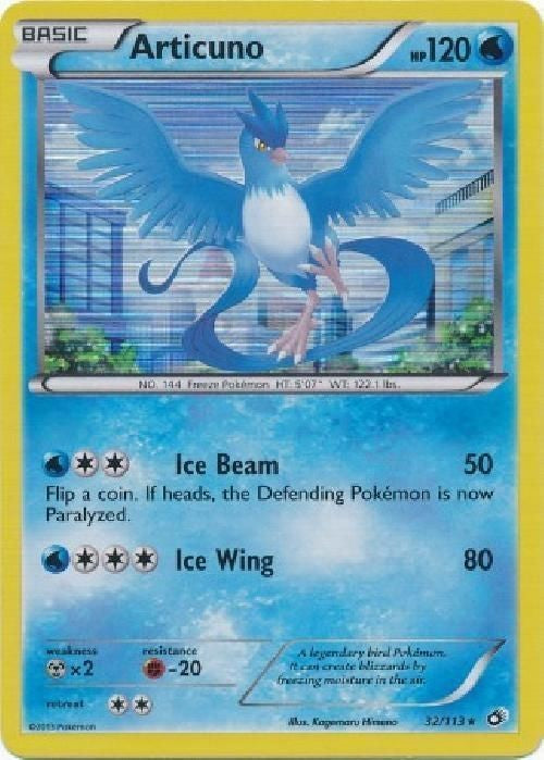 Articuno 32/113 - Pokemon Legendary Treasures Holo Rare Card