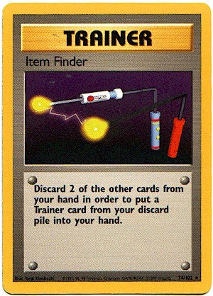 Pokemon Basic Rare Card - Trainer Item Finder 74/102
