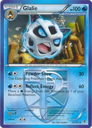 Glalie 22/101 - Pokemon Plasma Blast Uncommon Card