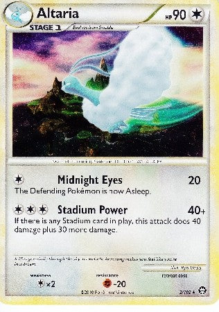 Pokemon Card HS Triumphant Altaria Holo Rare 2/102