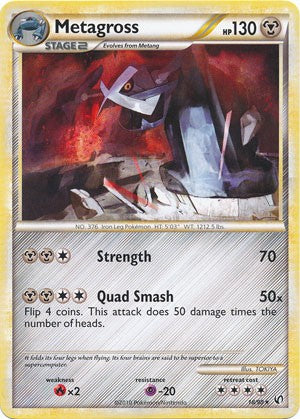 Pokemon Card HeartGold SoulSilver HS Undaunted Rare Metagross 18/90