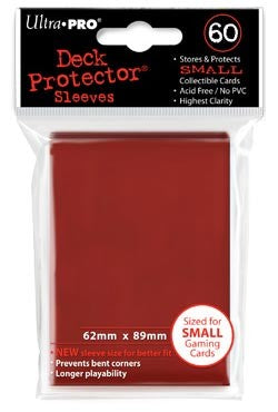 Ultra Pro Small Sized Sleeves - Red (60 Card Sleeves)