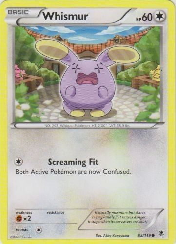 Whismur 83/119 - Common Pokemon XY Phantom Forces Card