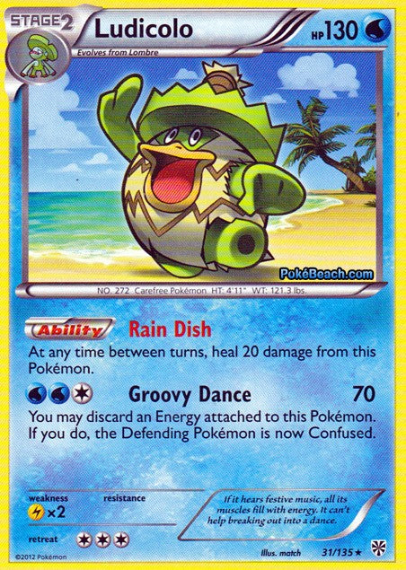 Ludicolo 31/135 - Pokemon Plasma Storm Rare Card