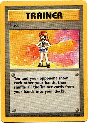 Pokemon Basic Rare Card - Trainer Lass 75/102