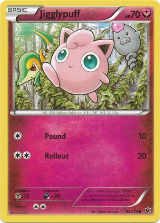 Jigglypuff 65/124 Common - Pokemon XY Fates Collide Card
