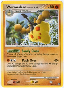 Pokemon Secret Wonders Rare Card - Wormadam Sandy Cloak 42/132