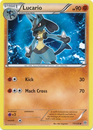 Lucario 77/135 - Pokemon Plasma Storm Uncommon Card