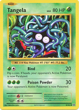 Tangela 8/108 Common - Pokemon XY Evolutions Single Card