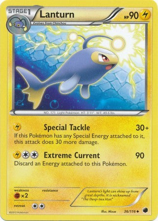 Lanturn 36/116 - Pokemon Plasma Freeze Uncommon Card
