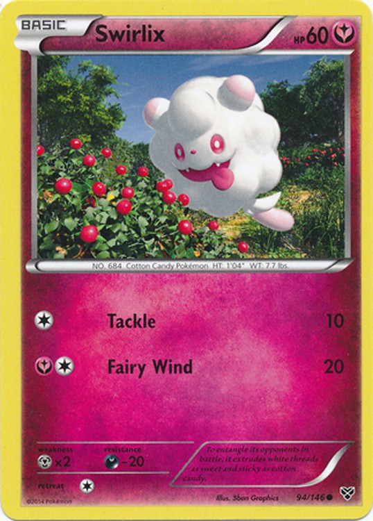 Swirlix 94/146 - Pokemon XY Common Card