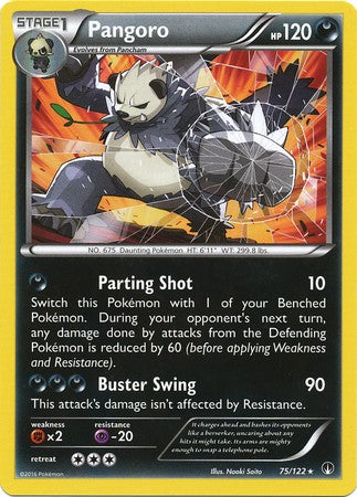 Pangoro 75/122 Rare - Pokemon XY Breakpoint Card