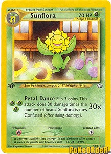 Pokemon Neo Genesis - Sunflora