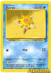 Pokemon Base Set 2 Common Card - Staryu 95/130