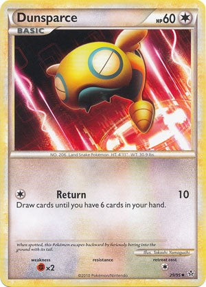Pokemon Card HS Unleashed Single Card Uncommon Dunsparce 29/95