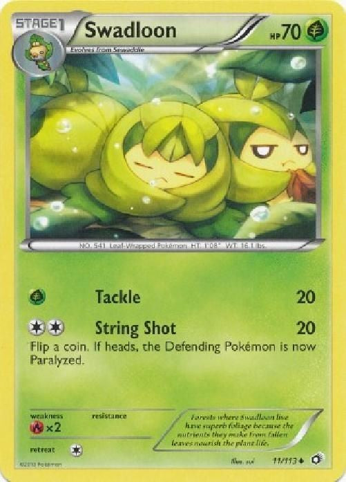 Swadloon 11/113 - Pokemon Legendary Treasures Uncommon Card