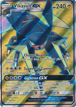 Vikavolt GX 134/145 Full Art - Pokemon Sun & Moon Guardians Rising Card