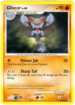 Pokemon Legends Awakened Uncommon Card - Gliscor 55/146