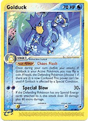 Pokemon Sandstorm Rare Card - Golduck 17/100