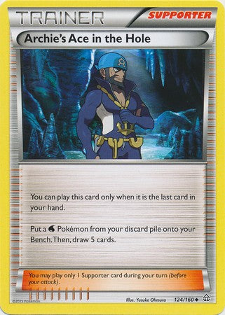 Archie's Ace in the Hole 124/160 Trainer - XY Primal Clash Single Card