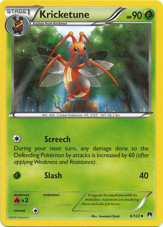 Kricketune 6/122 Uncommon - Pokemon XY Breakpoint Card