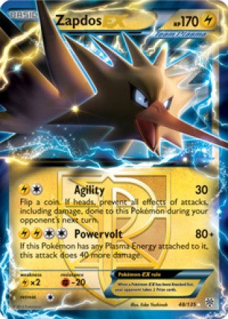 Zapdos EX 48/135 - Pokemon Plasma Storm Ultra Rare Card