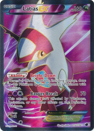 Latias EX 112/116 - Pokemon Plasma Freeze Full Art Ultra Rare Card