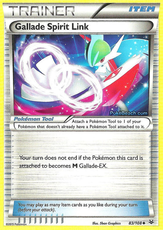 Gallade Spirit Link 83/108 Uncommon - Pokemon XY Roaring Skies Card