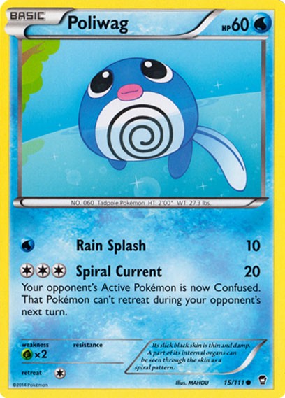 Poliwag 15/111 - Pokemon XY Furious Fists Card