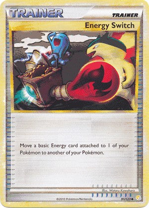 Pokemon HeartGold SoulSilver Card Uncommon Energy Switch 91/123
