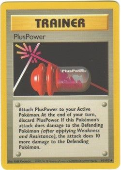 Pokemon Basic Uncommon Card - Trainer Plus Power 84/102