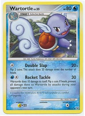 Pokemon Platinum Edition Uncommon Card - Wartortle 65/127
