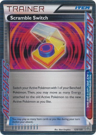 Scramble Switch 129/135 - Pokemon Plasma Storm Ace Spec Trainer Card