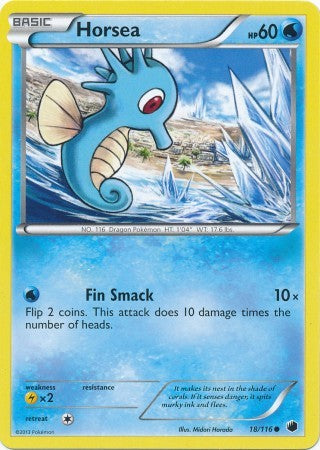 Horsea 18/116 - Pokemon Plasma Freeze Common Card