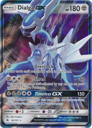 Dialga GX 82/131 Ultra Rare - Pokemon Sun & Moon Forbidden Light Card