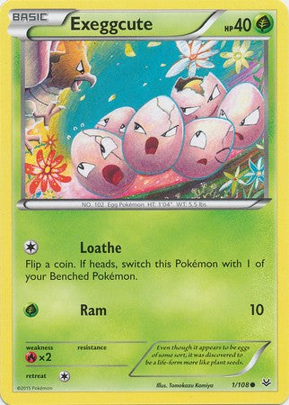 Exeggcute 1/108 Common - Pokemon XY Roaring Skies Card