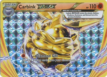 Carbink Break 51/124 Break Rare - Pokemon XY Fates Collide Card